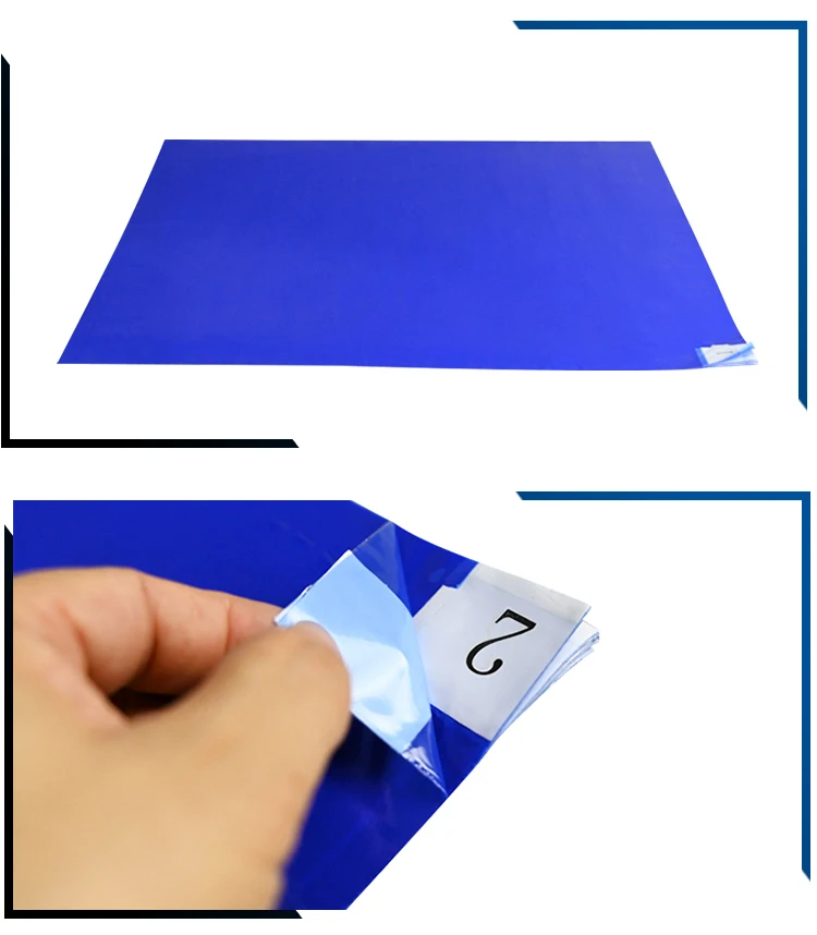 Clean Room Disposable Blue Sticky Mats Decontamination Mats Clean Room ...