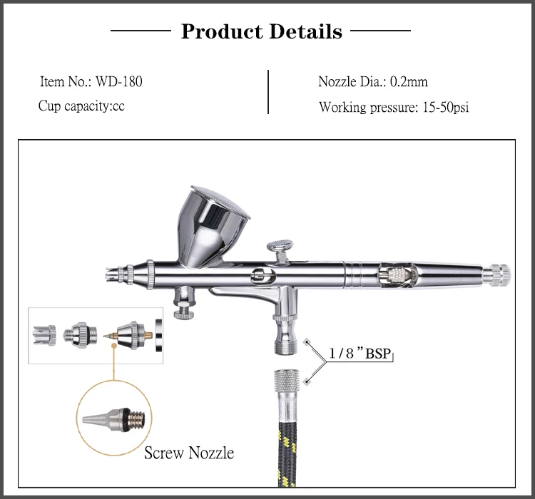 LinhaivetA bakery air brush gun airbrush 180 clothing spray gun cake machine