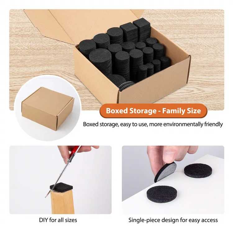 Premium Huge Pack 5mm Thick Self Adhesive Anti Scratch Floor Protectors