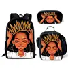 ODE High Quality Popular African Amerian Girls Backpack Primary School Hold Books And Pencil Case Backpack For American Girls