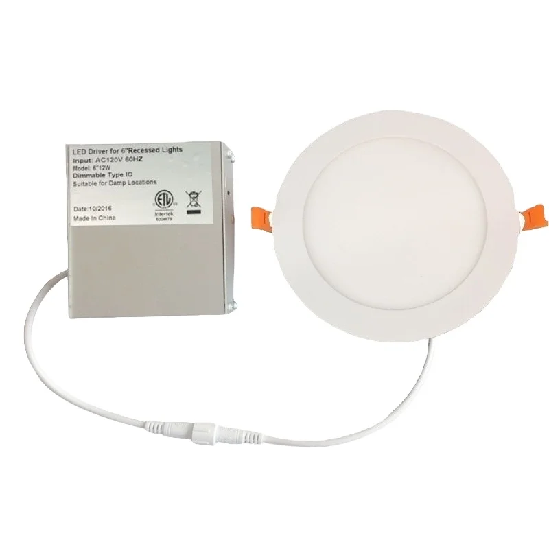 OEM Cost down ETL  CE 9w 12W SMD 2835 round led panel lights ceiling down light for shopping mall and home