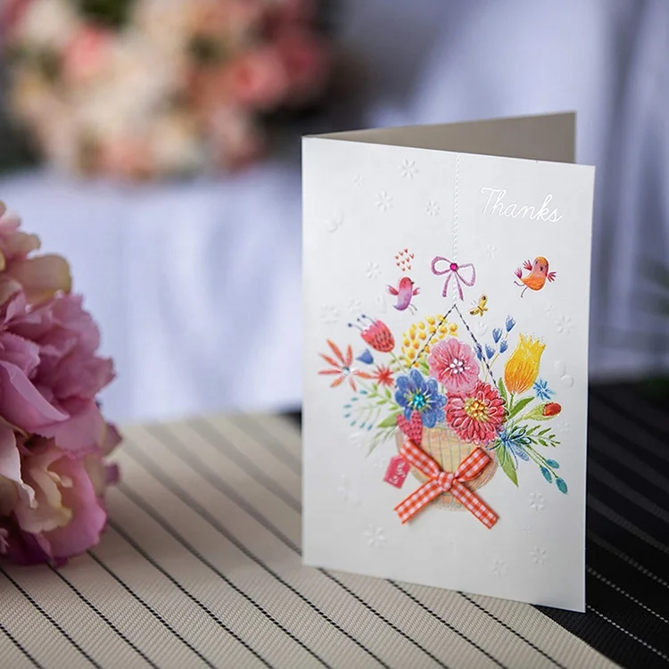 Exquisite&unique Package Design Hot Stamping Bulk Greeting Card With