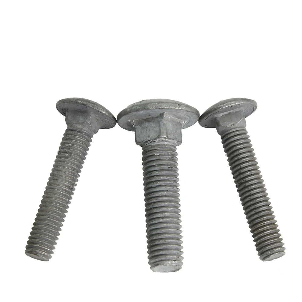 M6 M8 M10 ZINC CUP SQUARE CARRIAGE BOLT COACH SCREW WITH HEX FULL NUTS DIN 603 
