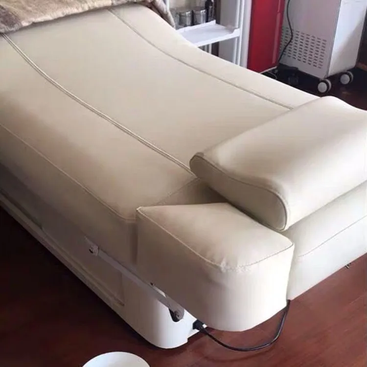 Spa Salon Electric Massage Table Wooden Frame Heated Adjustable Beauty