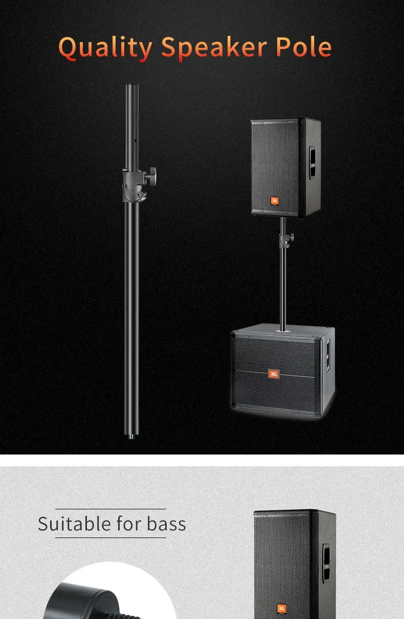 Ddp Rts Professional M20 Adjustable 12 15 Inch Speaker Stand Pole For