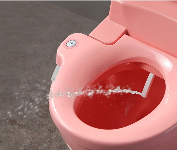 Fannisi child kindergarten automatic self-clean sensor light white blue pink preschool smart water closet dry toilet