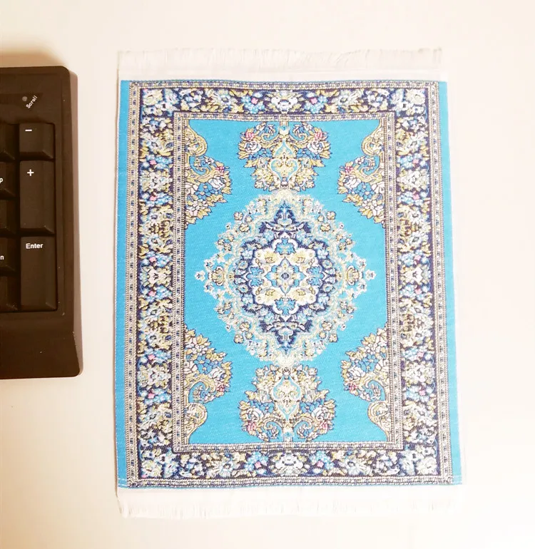 Custom super embroidery rug new design rug mouse pad