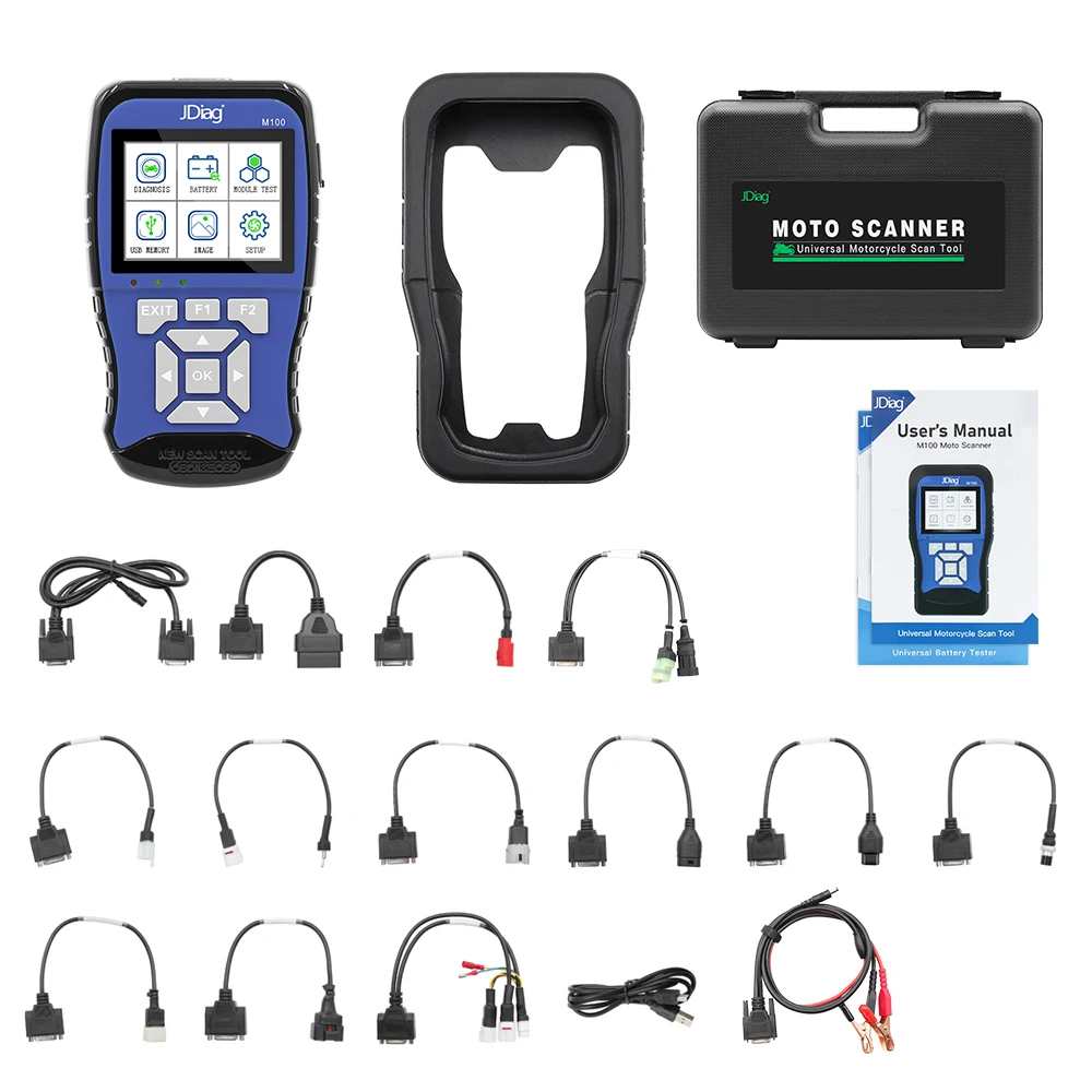  Motorcycle Diagnostic Scanner Tool JDiag M100 Motorbike Scan Tool 