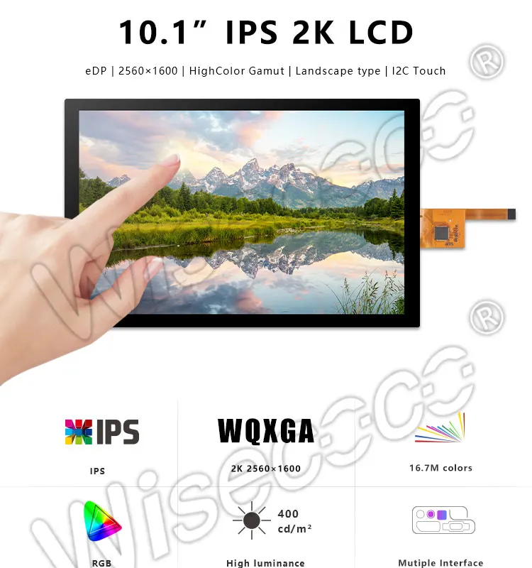 Tft Ips Lcd Panel 2k Display Module Edp 