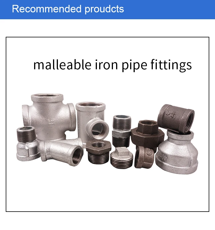 1-1//2 /"BSP GOMITO 90 ° MASCHIO FEMMINA NERO Malleable Iron Pipe Fitting