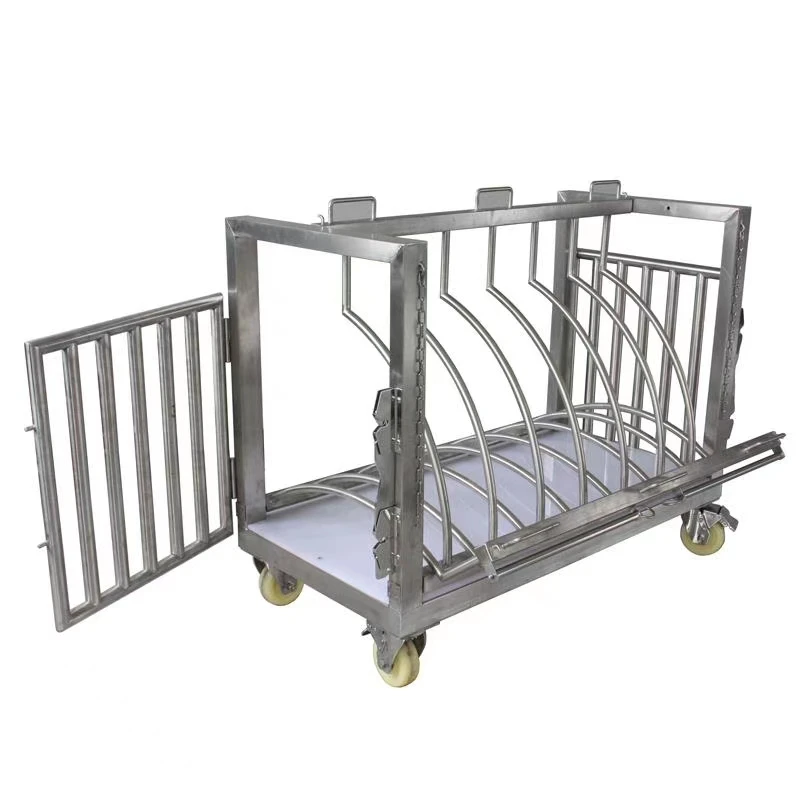 Meditech 304 Stainless Steel Veterinary Control Squeeze Cage For