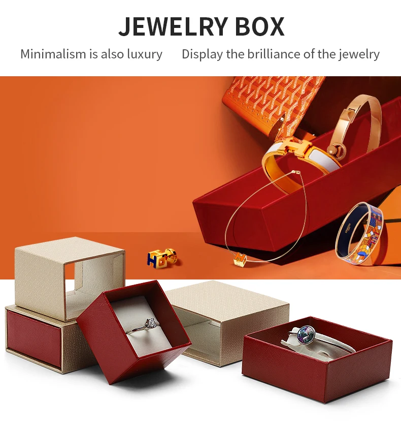 Digu Custom Personality Paper Jewelry Packaging Box Ring Box Pendant