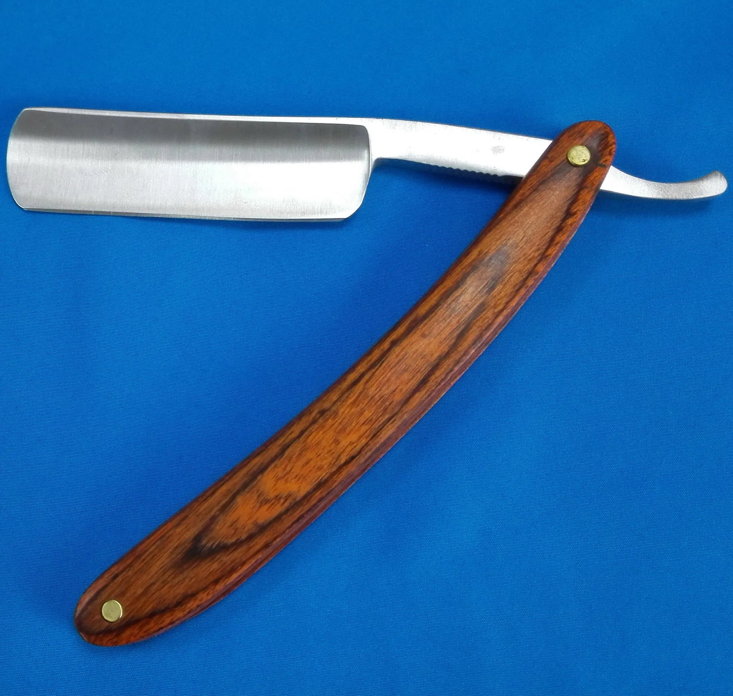 Straight Edge Razor Folding Shaving Wood Handle Knife Barber Beard