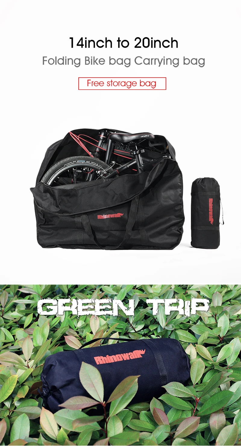 Rhinowalk Oem 20 Inch Folding Bike Carrying Bag Ebike Cycling Transport