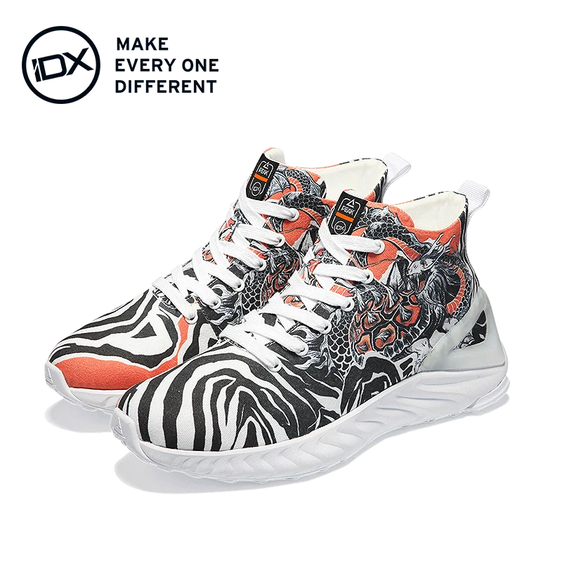 
IDX hand-painted graffiti high-top canvas shoes hot-selling shoes for sports 