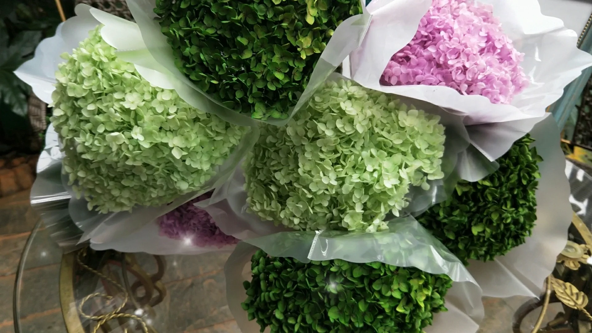 wholesale hydrangea flowers real touch purple blue hydrangea for