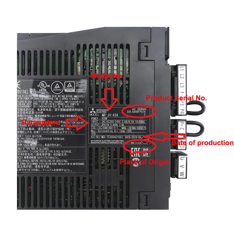 Mitsubishi 200v Ac Servo Motor Driver Mr-j4-40a Mitsubishi Servo