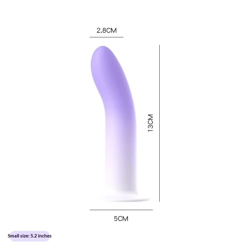Color and feature highlight chart for gradient pink and purple dildo options