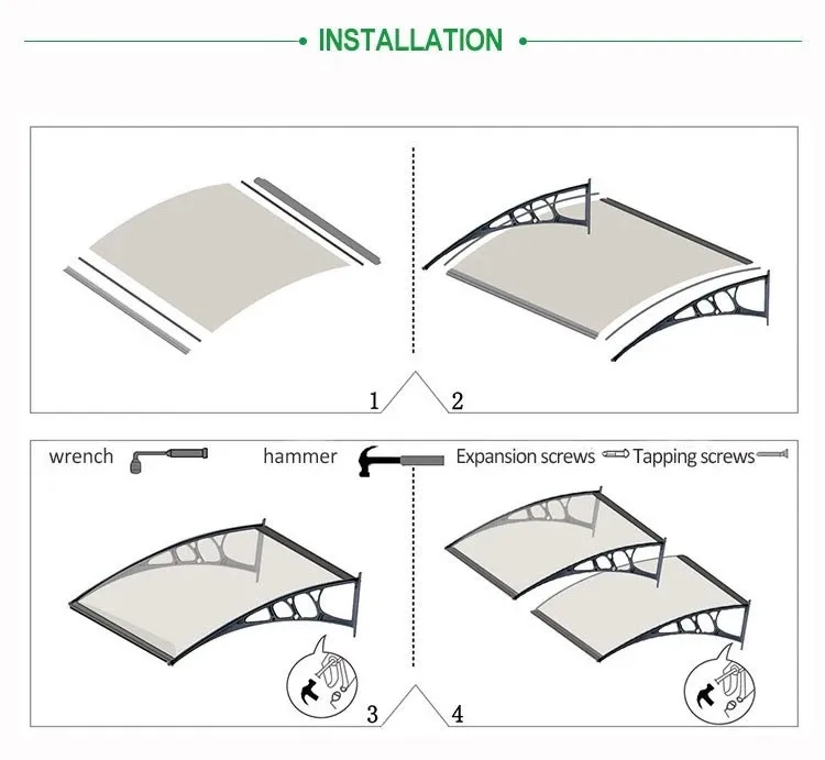 polycarbonate sheet for canop polycarbonate window awning