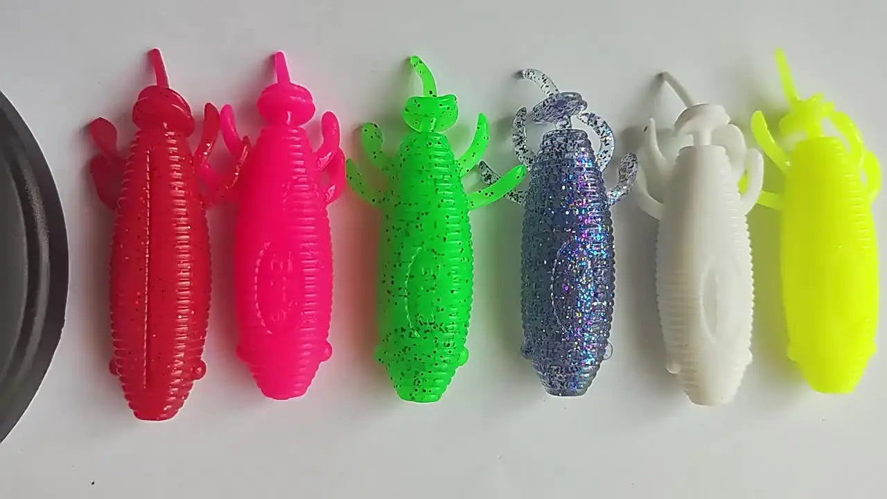 Byloo Twin Tail Soft Lure Gulp Soft Lures Grass Less Hollow Belly