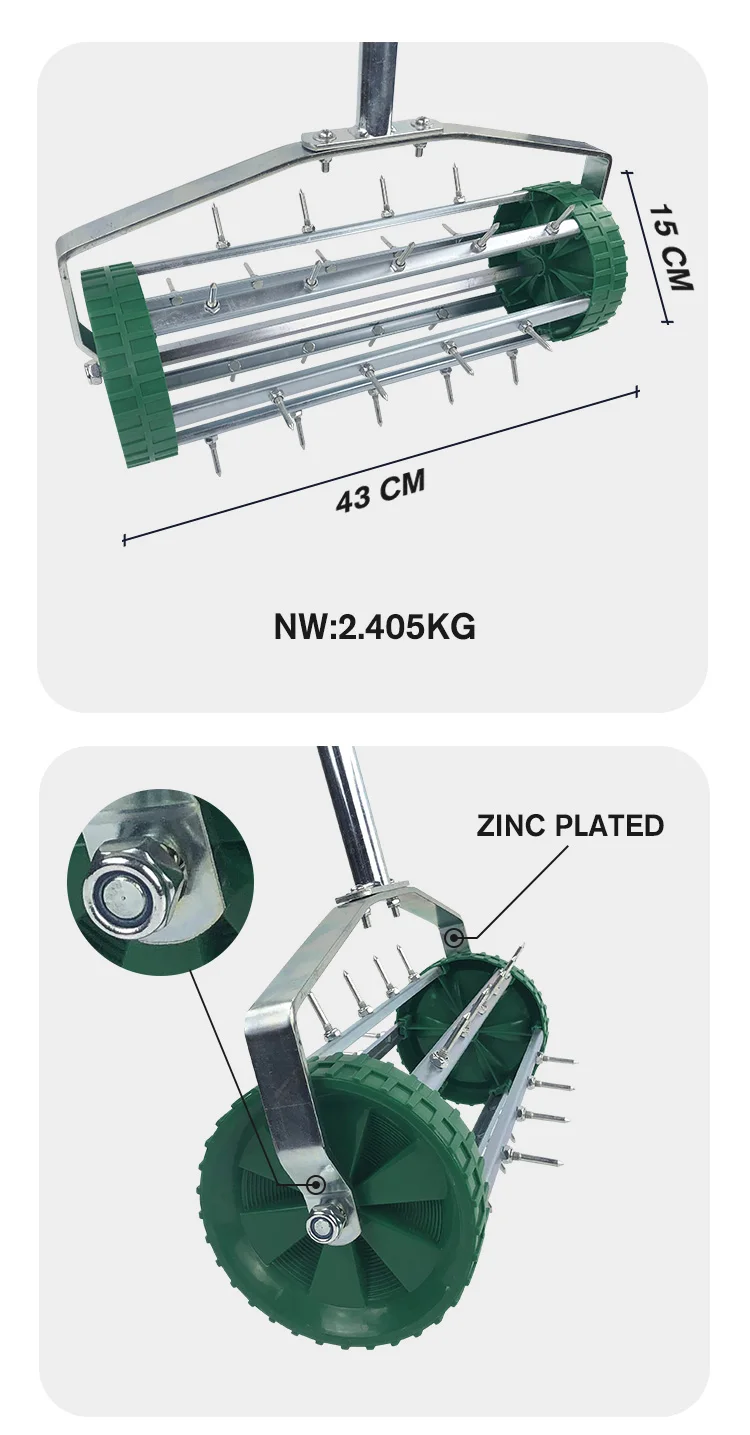 One99 Garden Tools Lawn Scarifier Wholesale Manual Lawn Aerator Roller Small Area Lawn Spike