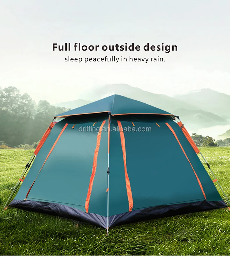 3-4 Person Windbreak Camping Tent Waterproof Anti Uv Tourist Tents ...