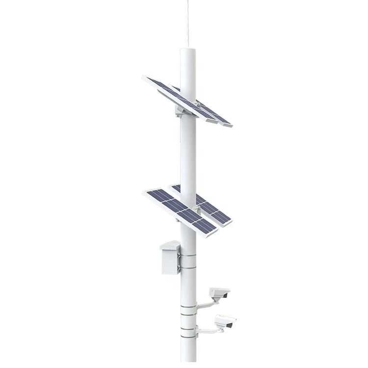 100W Solar Panel System Solar Power Solution For CCTV Security Camera