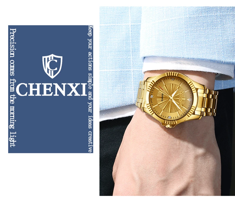 Chenxi 050a Casual Couple Quartz Watch Price Guangzhou Watch Market  Stainless Steel Golden Japan Movt Diamond Quartz Wrist Watch - Buy Quartz  Watch