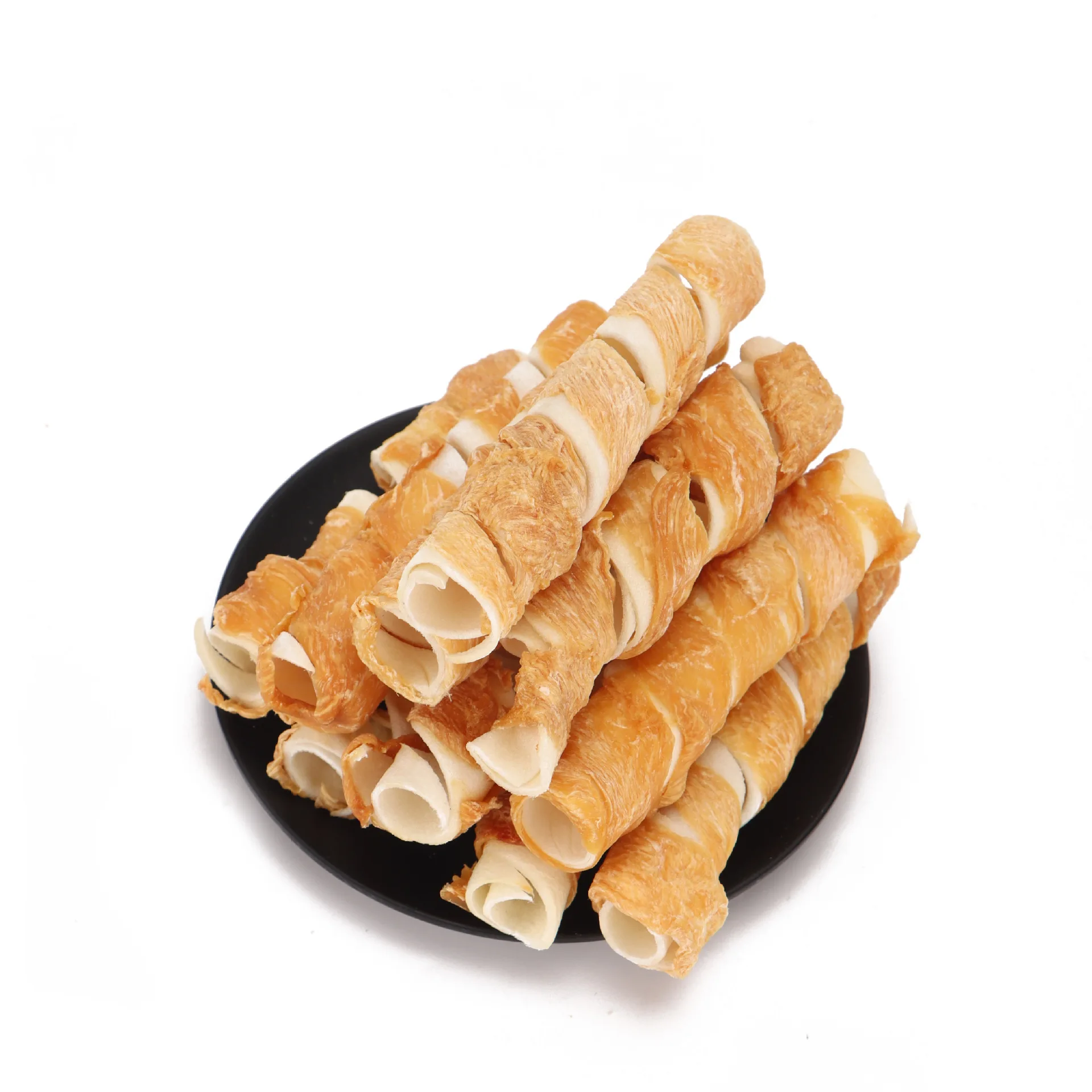 Foreign Trade Export Chicken Cowhide Molars Spring Roll Dog Snacks supplier
