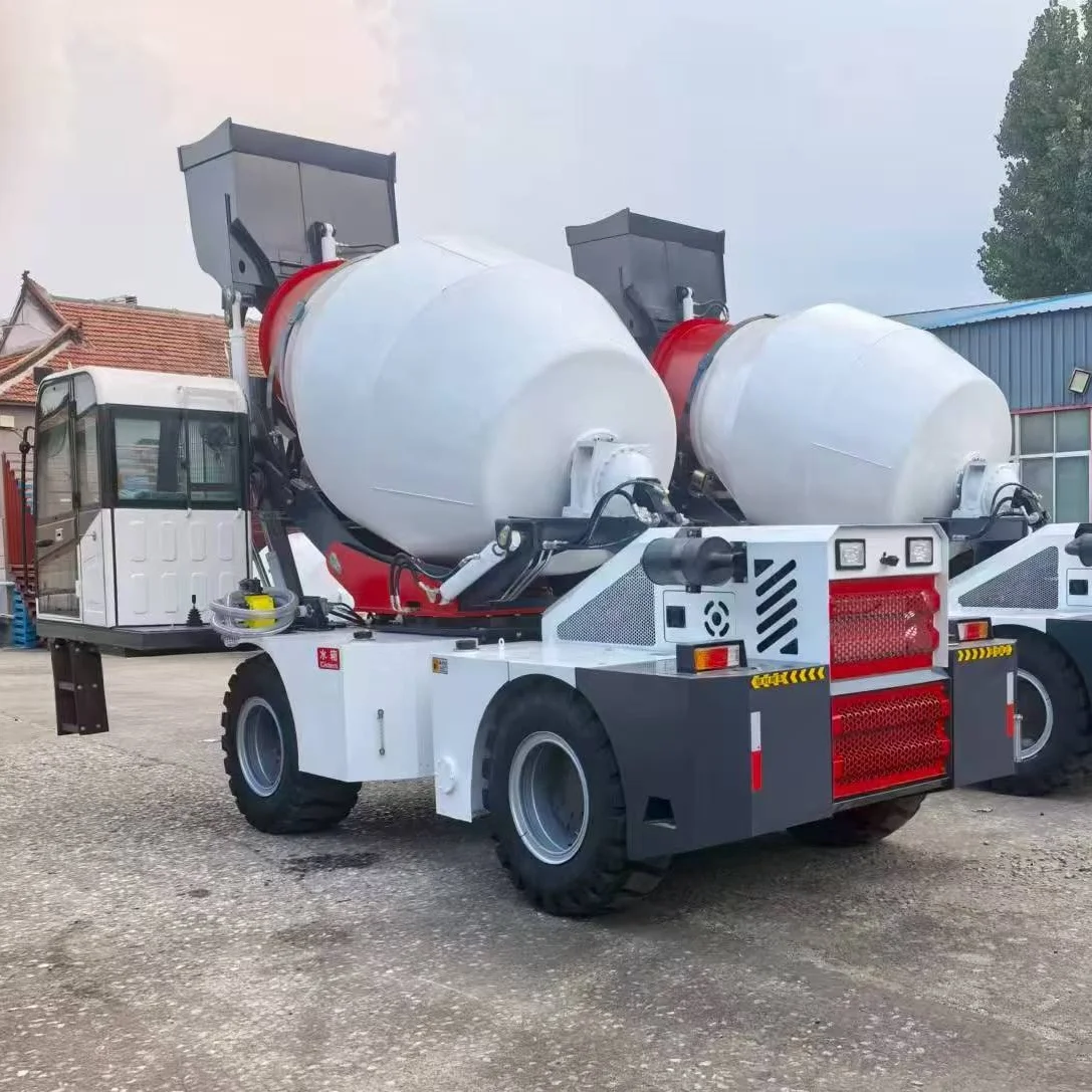 Self Loading Machine Isolated View Brand New Concrete Mixer Self Loading Machine Low Price Hot Sale in ...