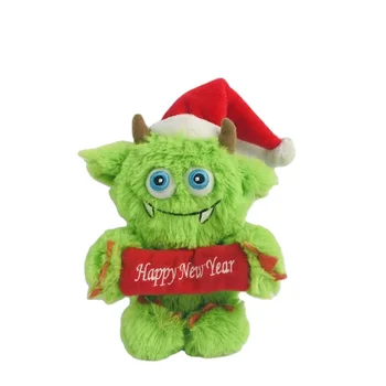 green alien plush toy