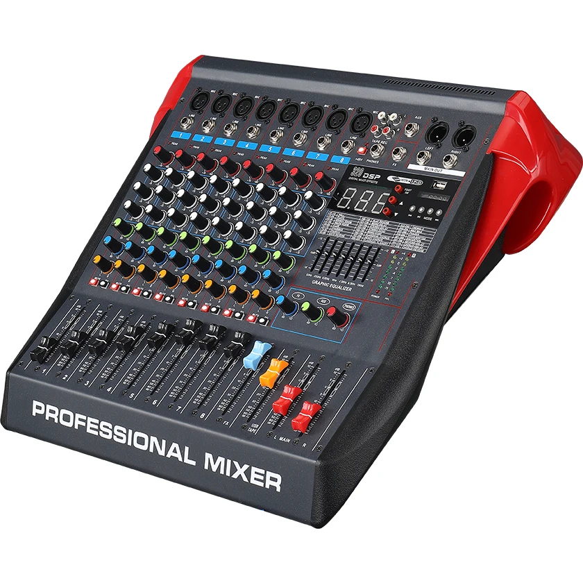 Professional Factory Professional Power Audio Mixer,6channel Big Power
