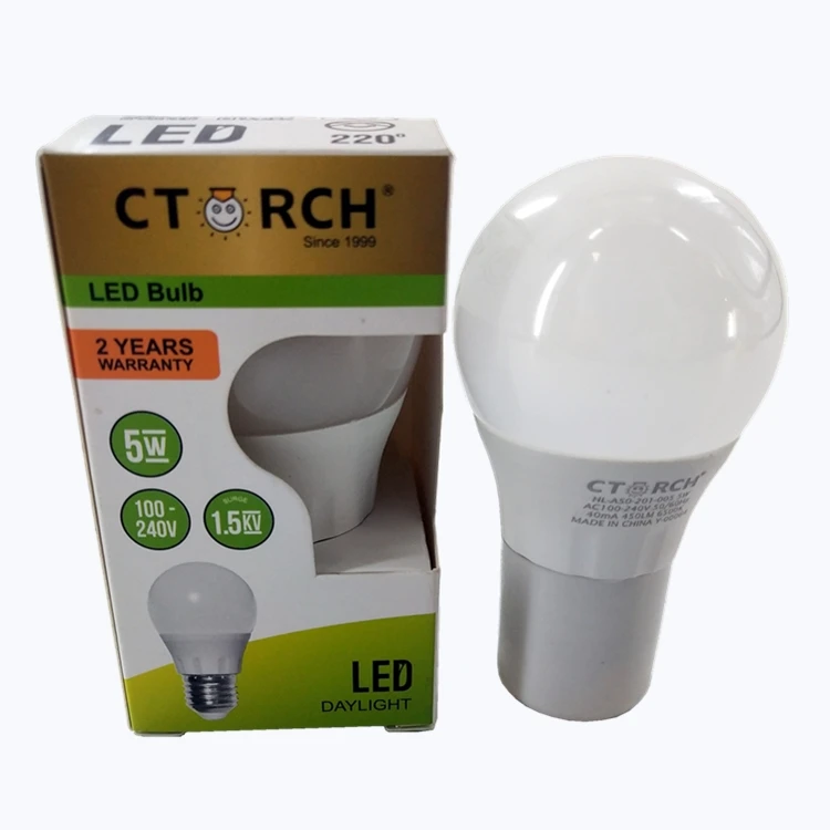 CTORCH Diamond-Star Series 100-240V  A50 5W E27/B22 Base Indoor Lighting Led Bulb