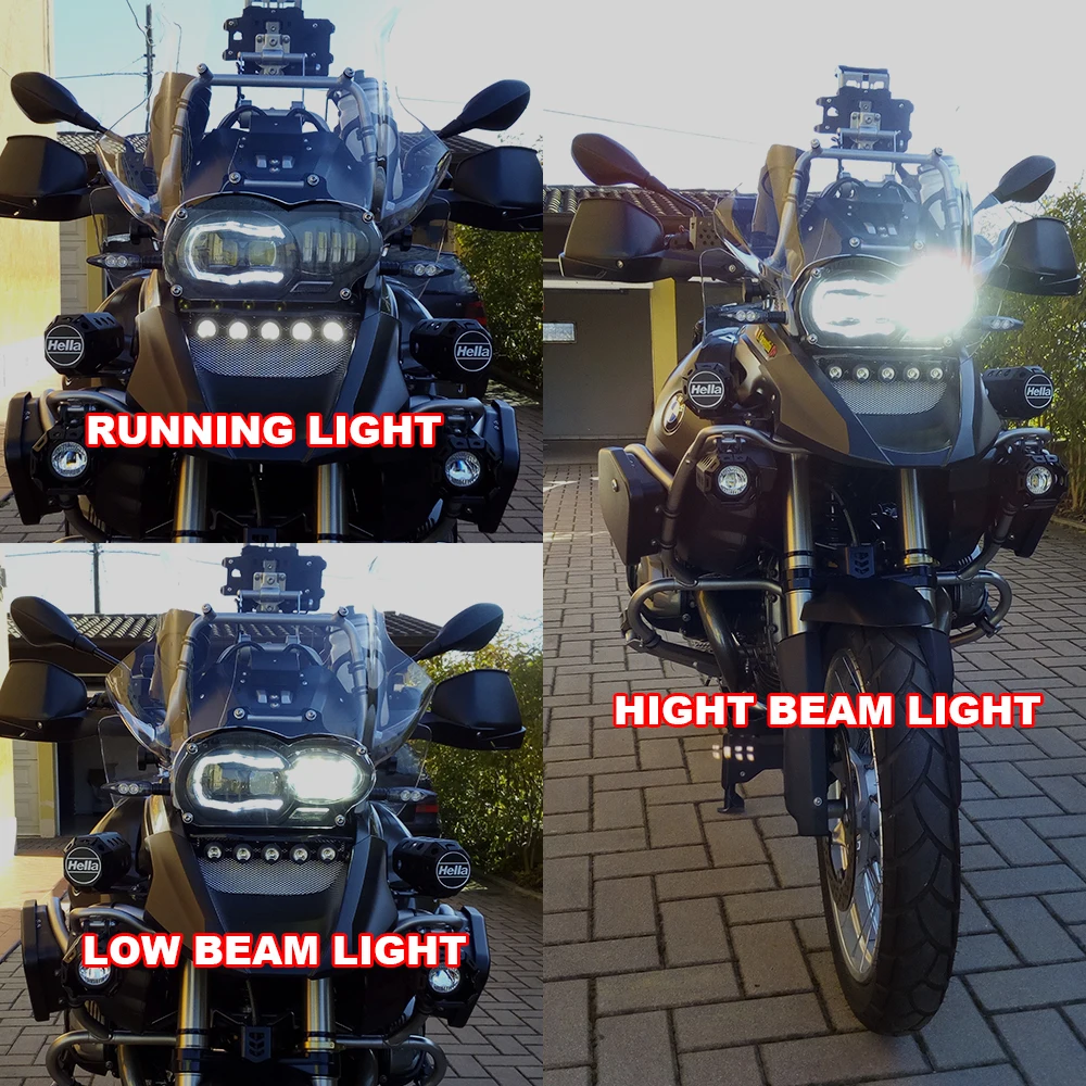 2019 New motorcycle lighting system 110W Motorcycle Head Lamp 12 volt led lights 6500K LED driving Lamp DRL  for R1200GS