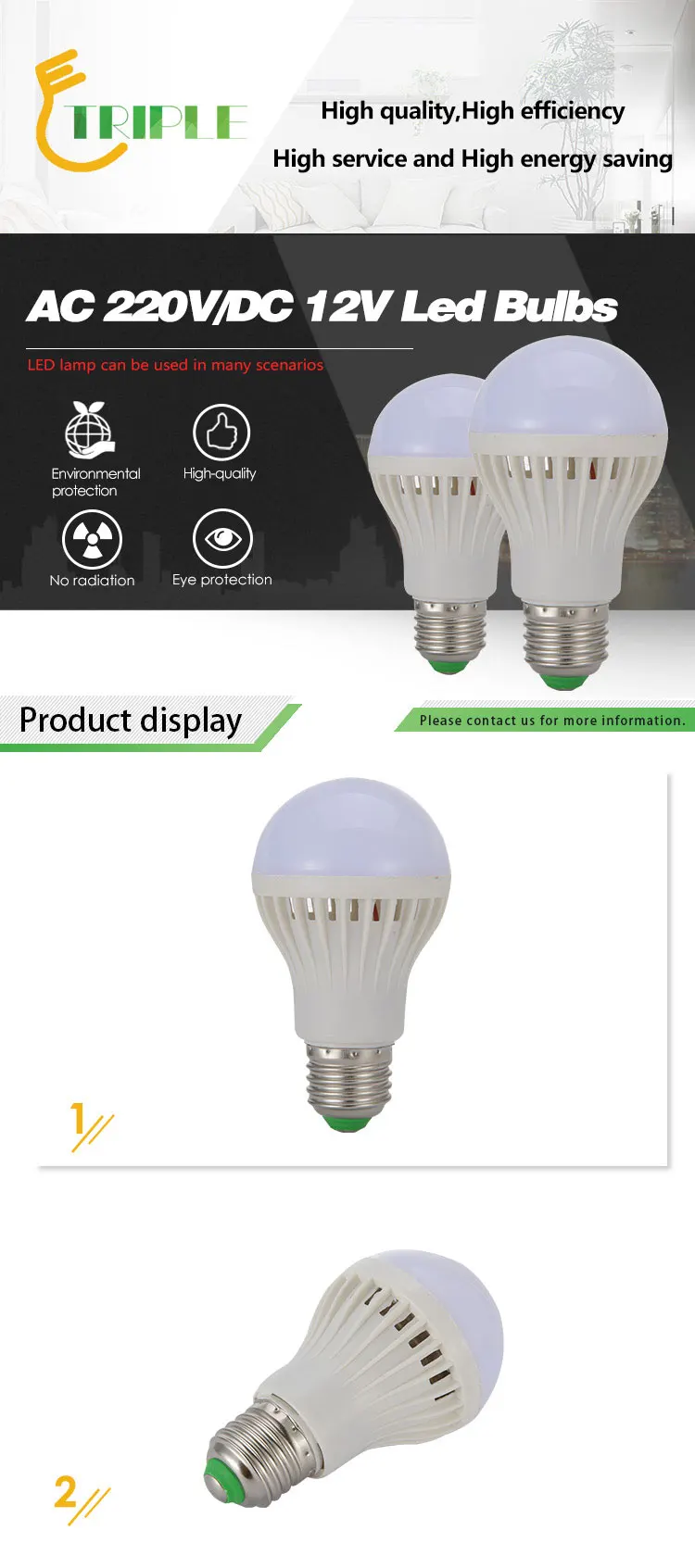 High standard usb led light bulb lights led