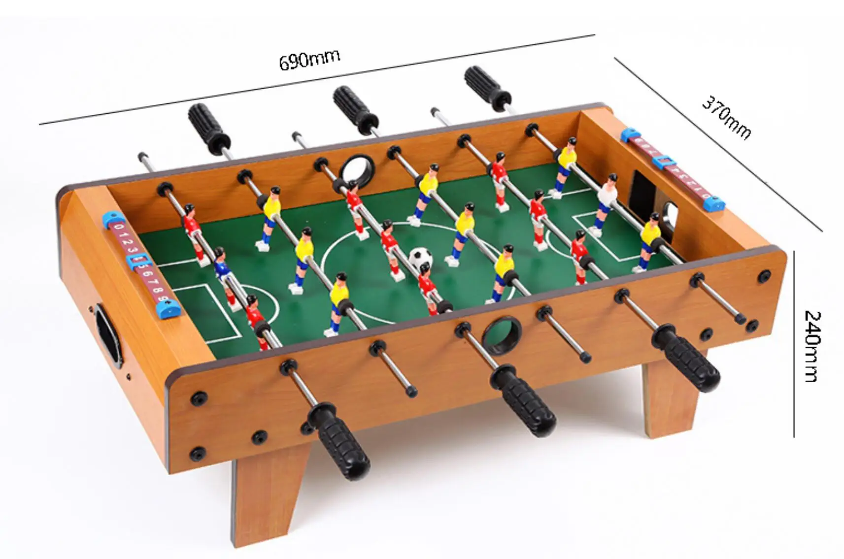 Eco 27 Inch Wooden Tabletop 6 Grip Soccer Table Game Baby Kids Football