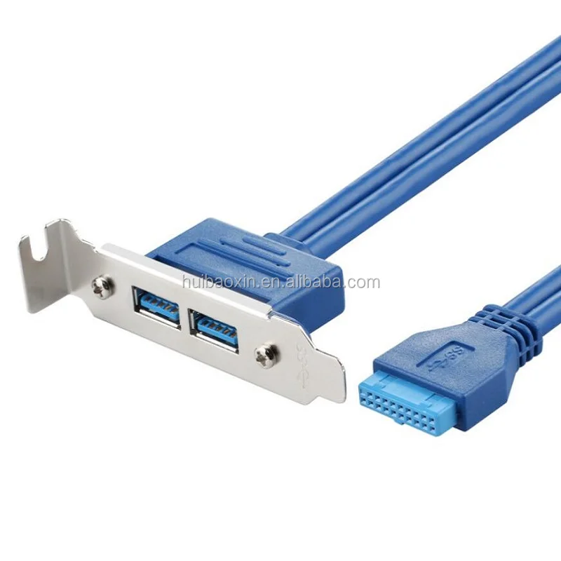 Usb 3.0 Motherboard Front Panel Mount Cable 3.0 Usb 20pin Female To 2
