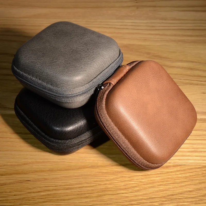 Mini Custom Logo Hard Shell Travel Ziplock Bag Eva Earphone/earbud Case