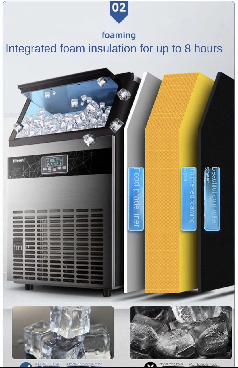 Ice Machines, HICON, 80kg, Stainless, Steel - detail 46