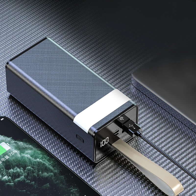 Portable Outdoor 40000mAh power bank with LED lights