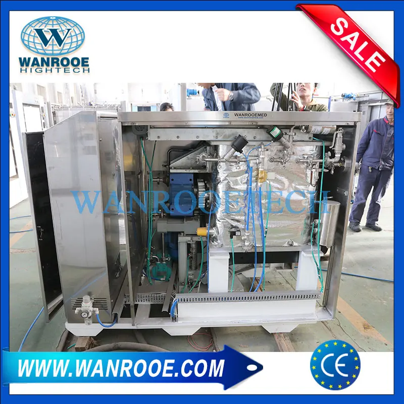 Hospital Waste Treatment Disposal Equipment Medical Waste Shredder with Sterilizer