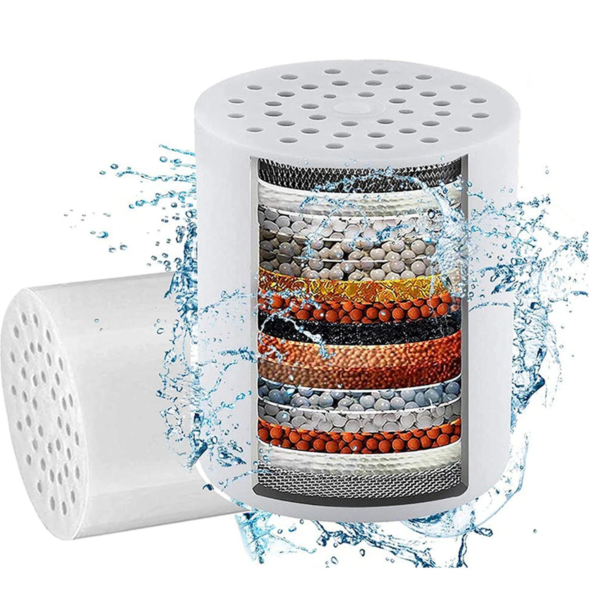 Amazon hot selling multi stages universal replaceable shower water filter cartridges.jpg