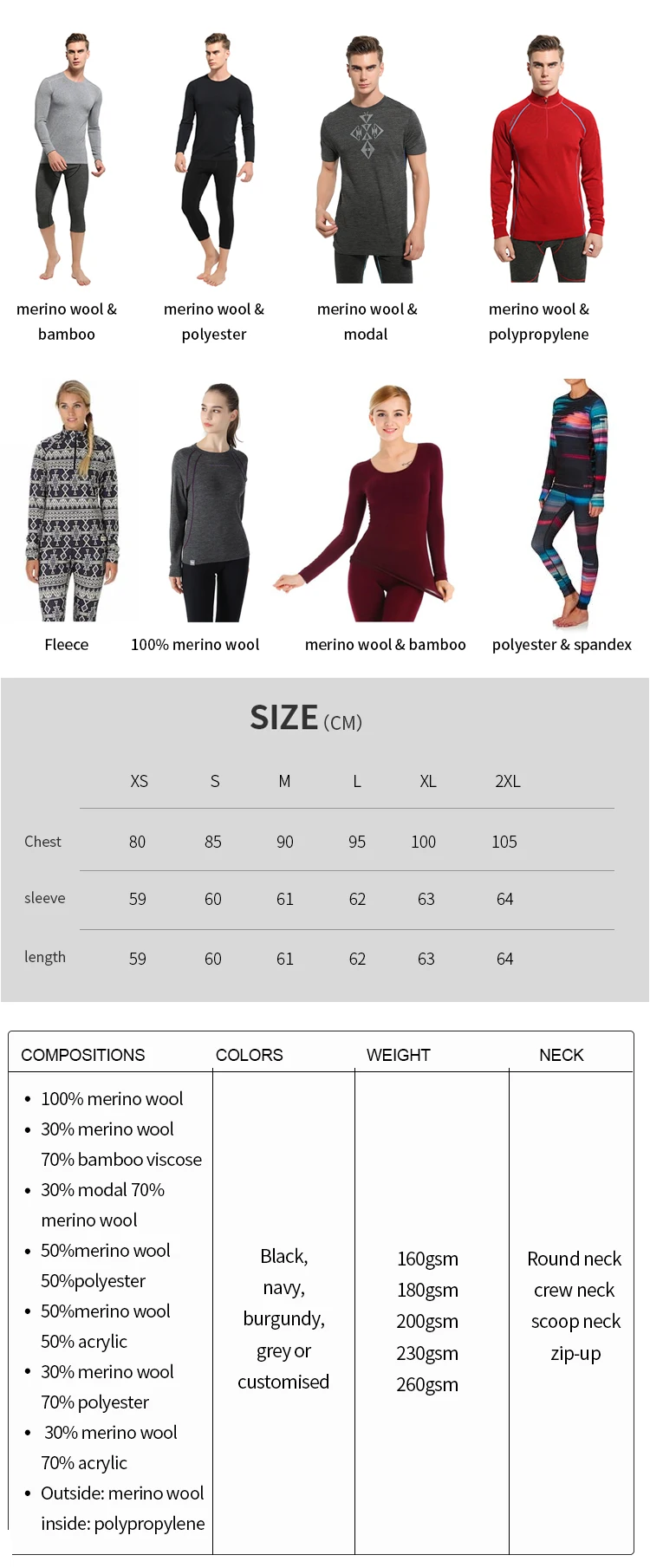 Inexpensive Polyester high-quality thermal Underwear Sets