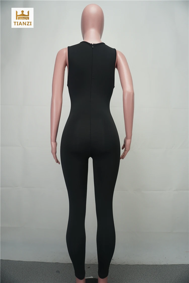 2023 Hot Sale S7101 Women Casual Bodycon Sleeveless Jumpsuit - Buy ...