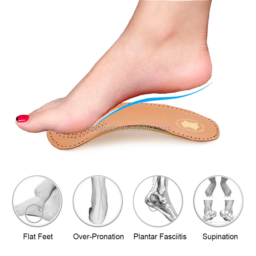 Orthopedic Insoles for Flat Feet and Plantar Fasciitis Relief 2Pcs