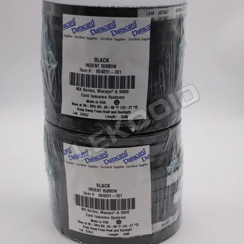 Indent Ribbon Datacard Black Indent Ribbon 804091-301 for Card Embosser