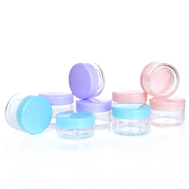 Custom Empty Skin Care Cosmetic Face Cream Packaging Ps Plastic Jar Rose Gold Lip Scrub