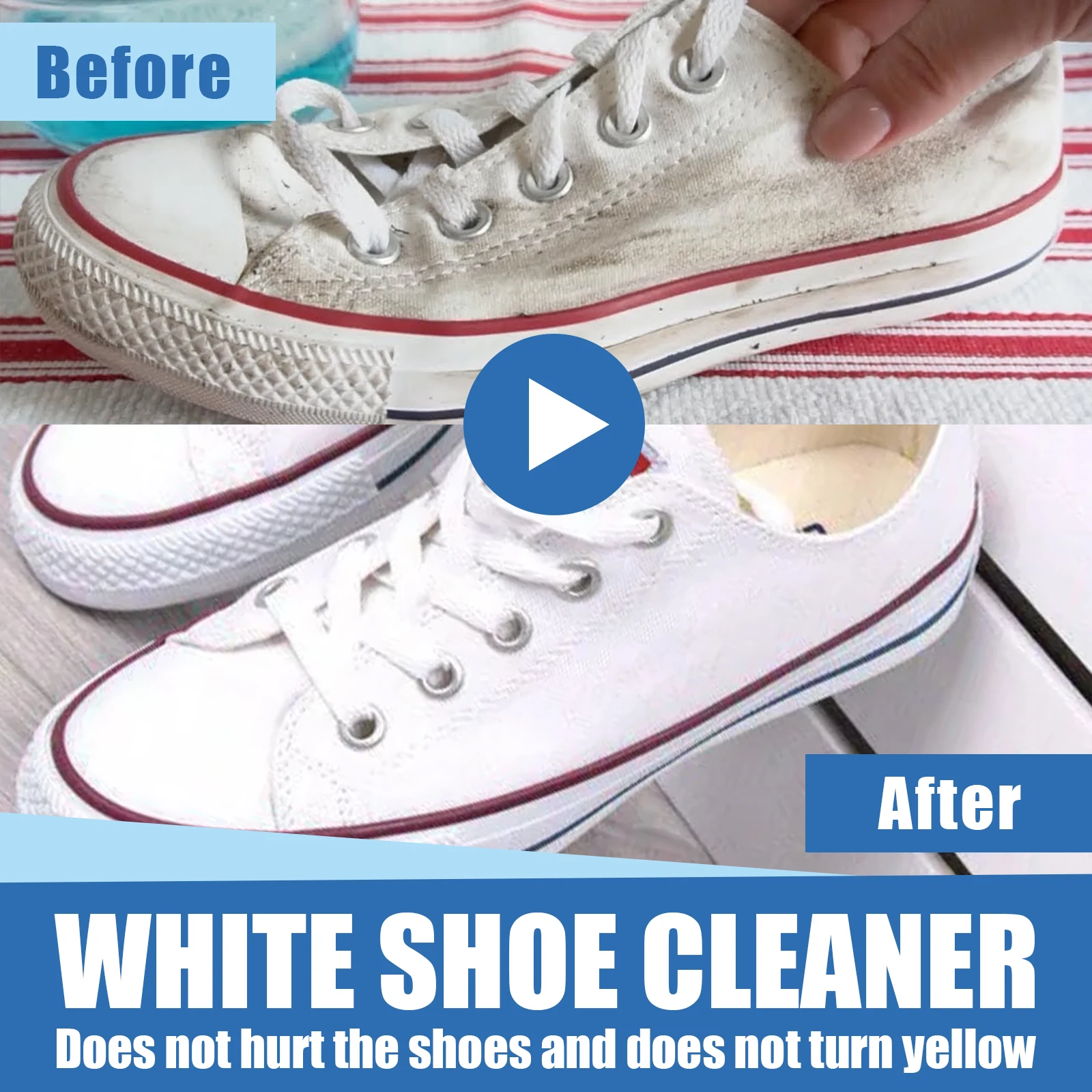 Small White Shoe Cleaning Cream Deep Decontamination Sport Shoes