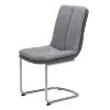 comfortable two layer sponge steel nickel leg chair