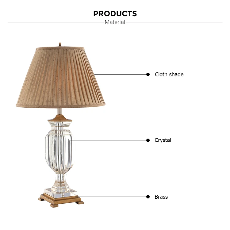 clear K9 crystal table lamps luxury